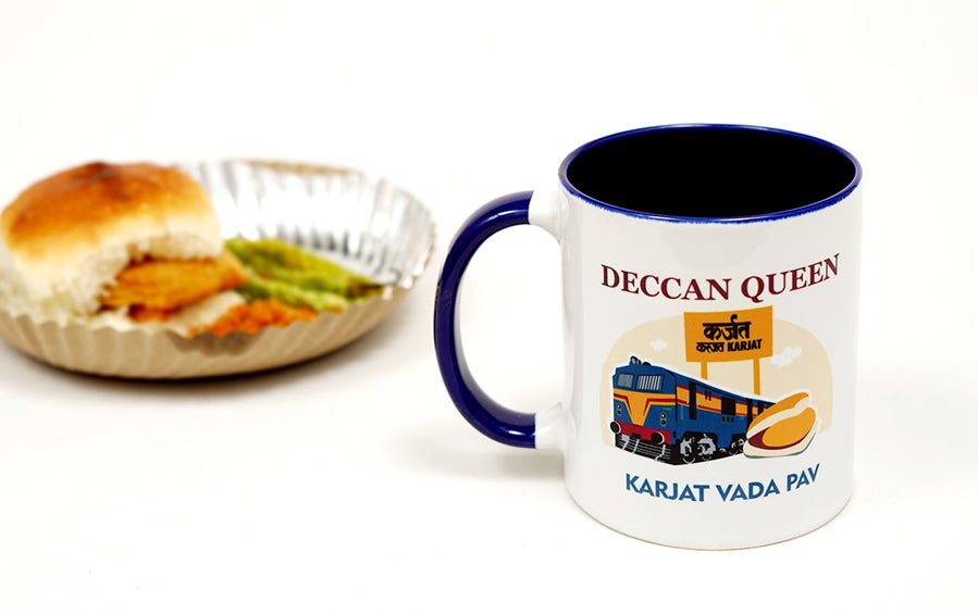 Deccan Queen | Karjat Wada Pav | Coffee Mug - Cups & Mugs - indic inspirations