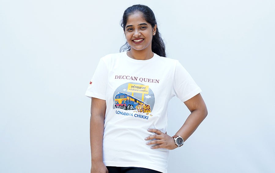 Deccan Queen | Lonavala Chikki | TShirt - T-shirts - indic inspirations