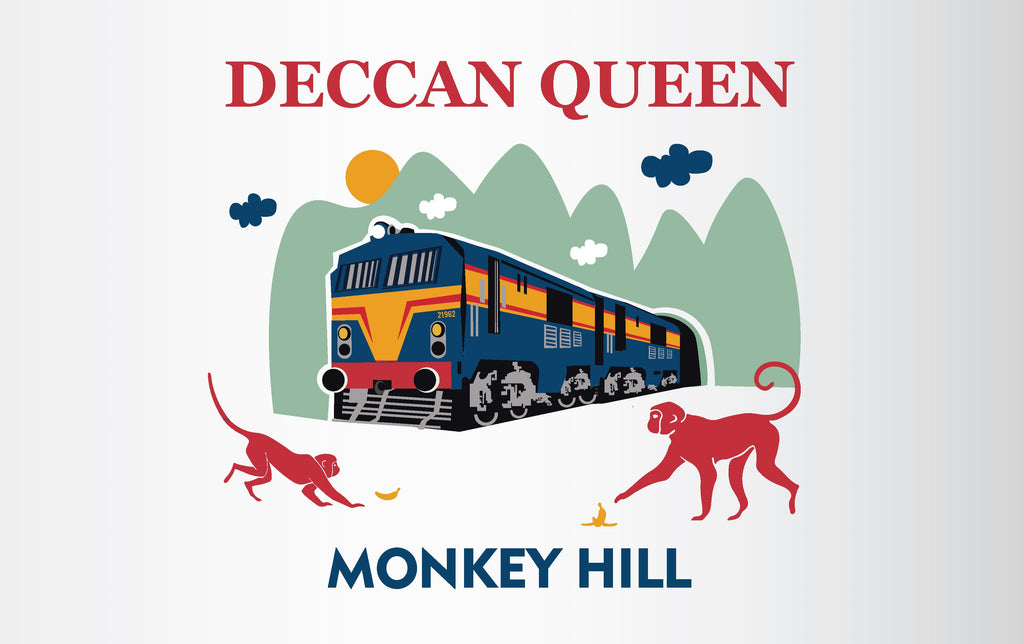 Deccan Queen | Monkey Hill | TShirt - T-shirts - indic inspirations