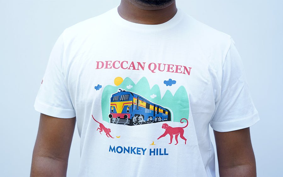 Deccan Queen | Monkey Hill | TShirt - T-shirts - indic inspirations