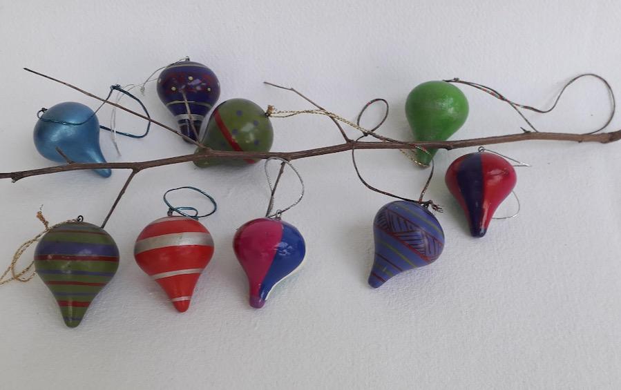 Decorative Drop Shaped Hangings Set of 9 - Décor hanging - indic inspirations