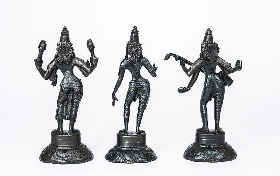 DEVIS OF INDIA - The Trinity - Sculptures - indic inspirations