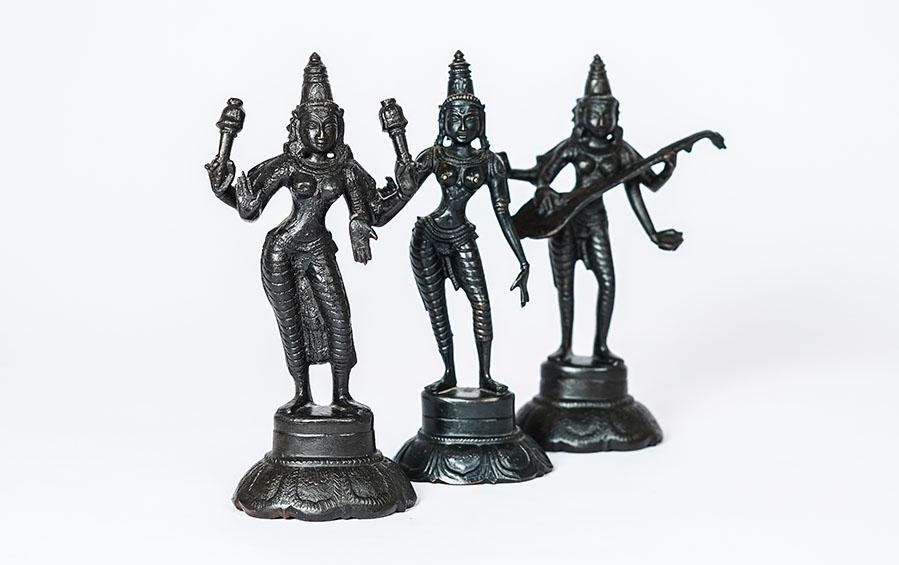 DEVIS OF INDIA - The Trinity - Sculptures - indic inspirations