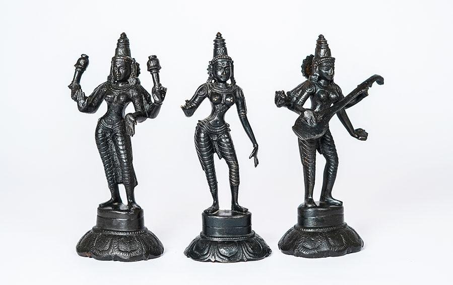 DEVIS OF INDIA - The Trinity - Sculptures - indic inspirations