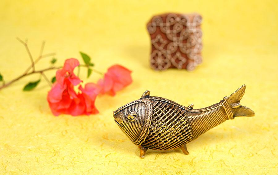 Dhokra Fish - Dhokra artifacts - indic inspirations