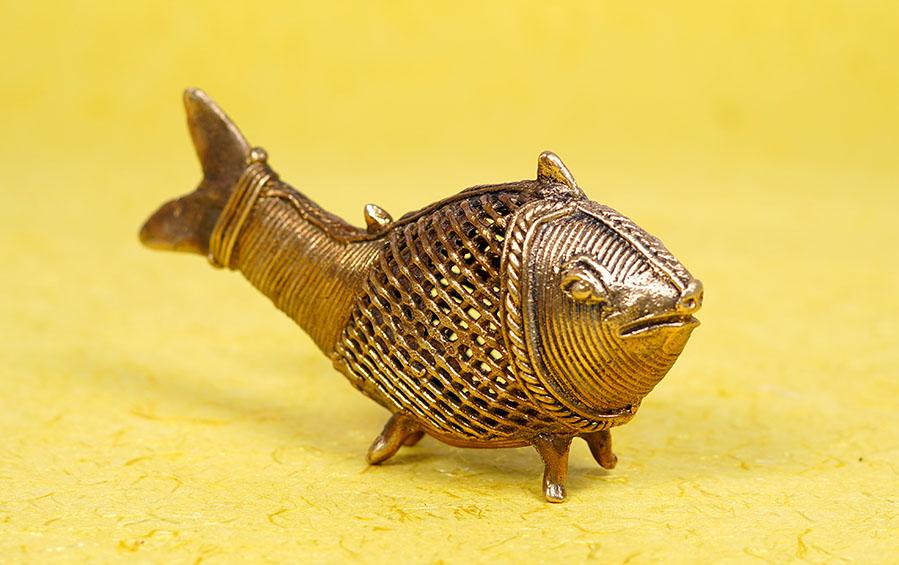 Dhokra Fish - Dhokra artifacts - indic inspirations