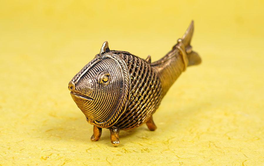 Dhokra Fish - Dhokra artifacts - indic inspirations