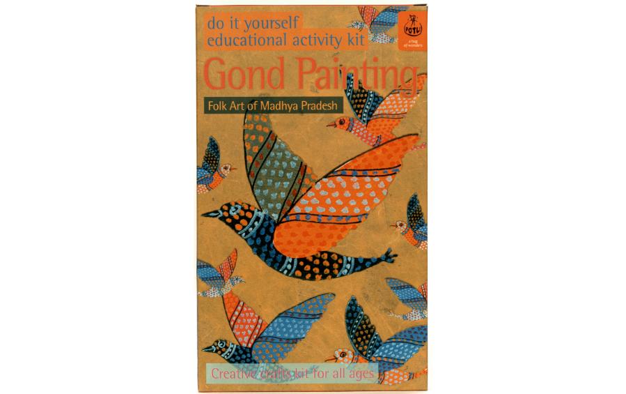 DIY Colouring Kit - Gond Painting of Madhya Pradesh - Craft Kit - indic inspirations