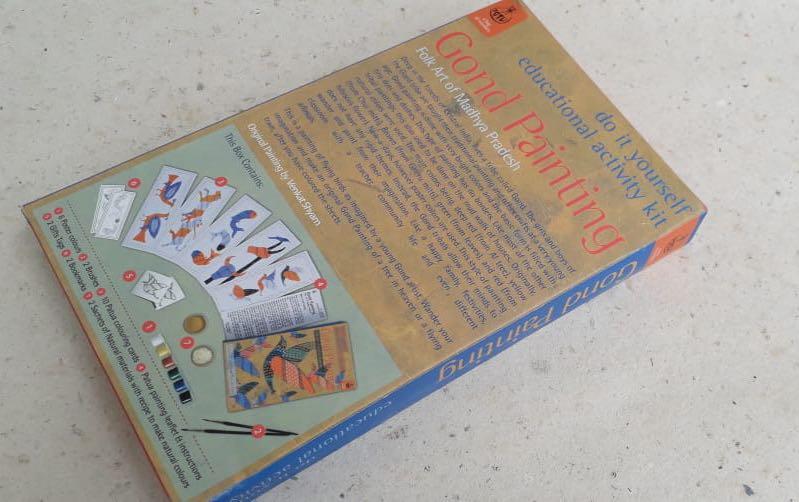 DIY Colouring Kit - Gond Painting of Madhya Pradesh - Craft Kit - indic inspirations