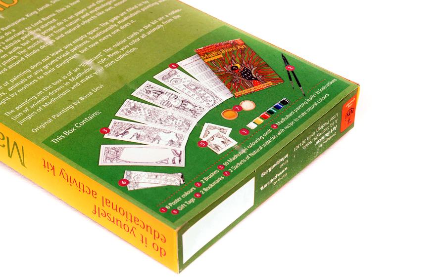 DIY Colouring Kit - Madhubani Painting of Bihar - Craft Kit - indic inspirations