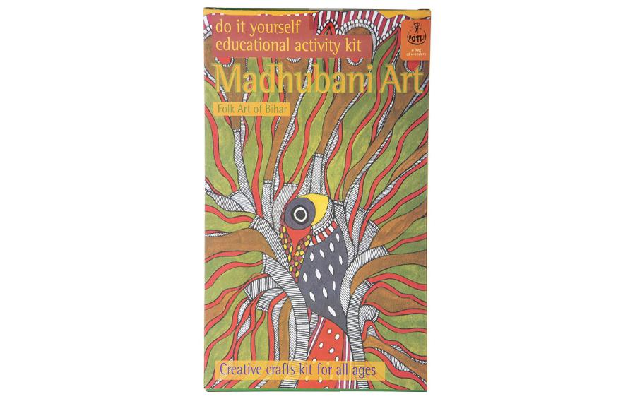 DIY Colouring Kit - Madhubani Painting of Bihar - Craft Kit - indic inspirations