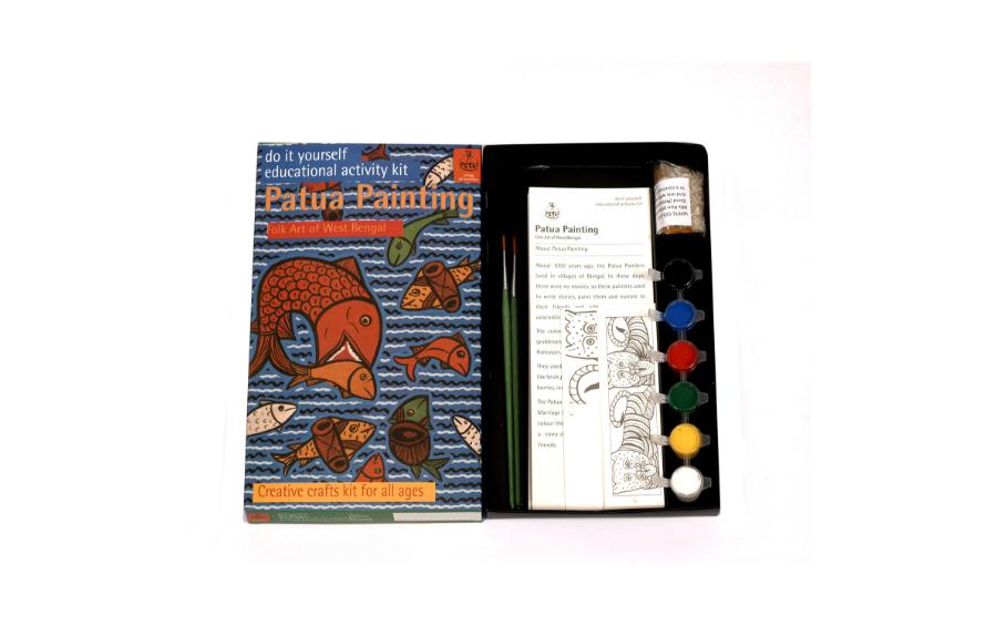 DIY Colouring Kit - Patua Painting of West Bengal - Craft Kit - indic inspirations