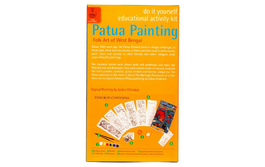 DIY Colouring Kit - Patua Painting of West Bengal - Craft Kit - indic inspirations