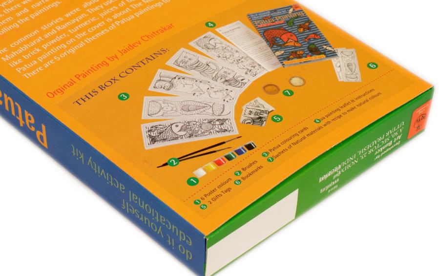 DIY Colouring Kit - Patua Painting of West Bengal - Craft Kit - indic inspirations