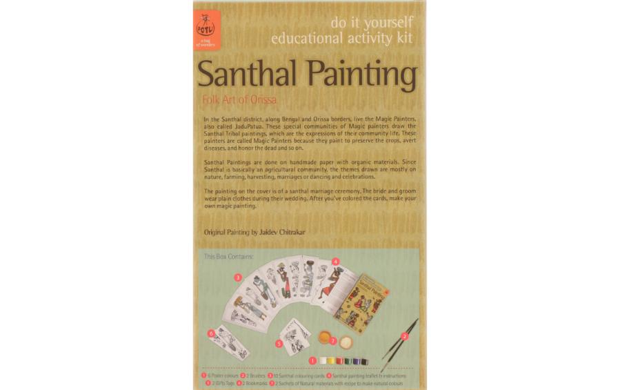 DIY Colouring Kit - Santhal Painting of Odisha - Craft Kit - indic inspirations