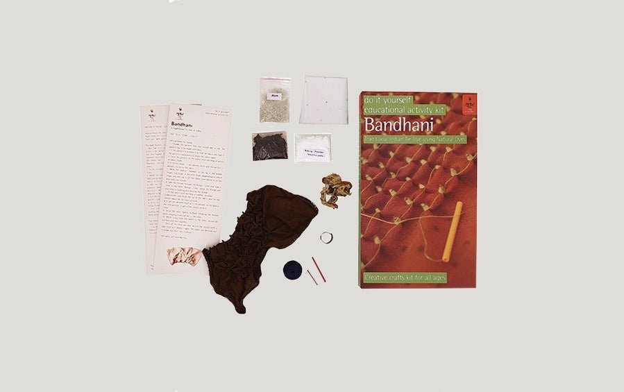 DIY Educational Tie Dye Bandhani Craft Kit - Craft Kit - indic inspirations