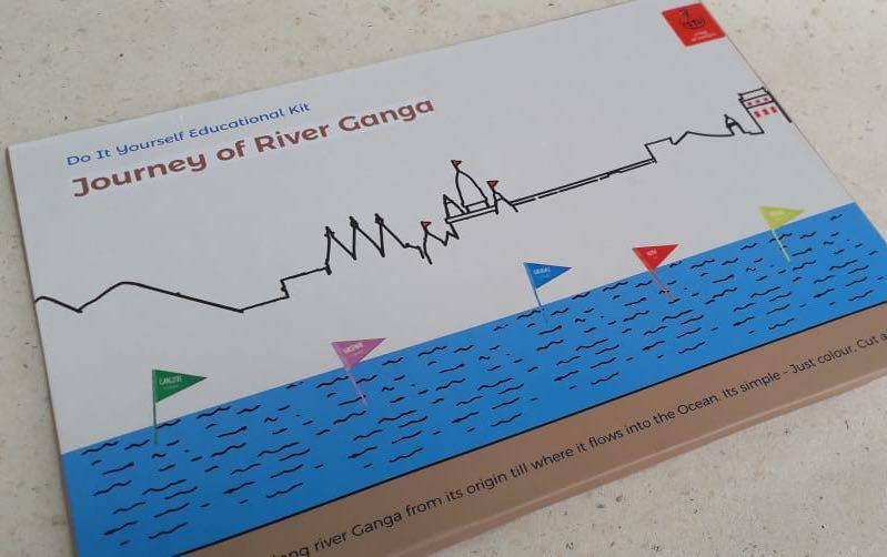 Educational Colouring Kit - River Ganga - Craft Kit - indic inspirations