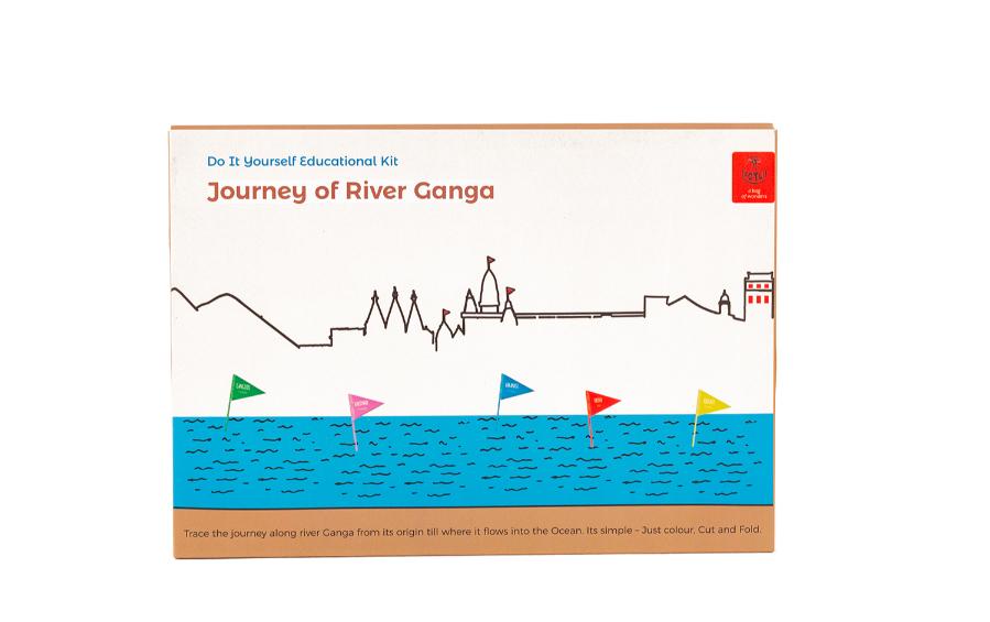 Educational Colouring Kit - River Ganga - Craft Kit - indic inspirations