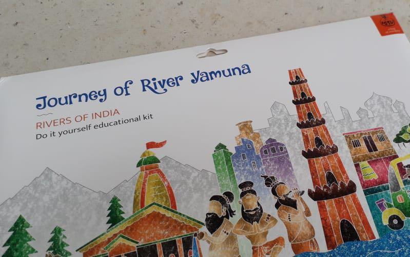 Educational Colouring Kit - River Yamuna - Craft Kit - indic inspirations