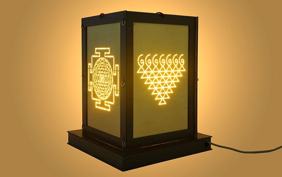 Foldable Diwali Kandil Lantern cum Table Lamp - Yantras - DIY Lanterns - indic inspirations