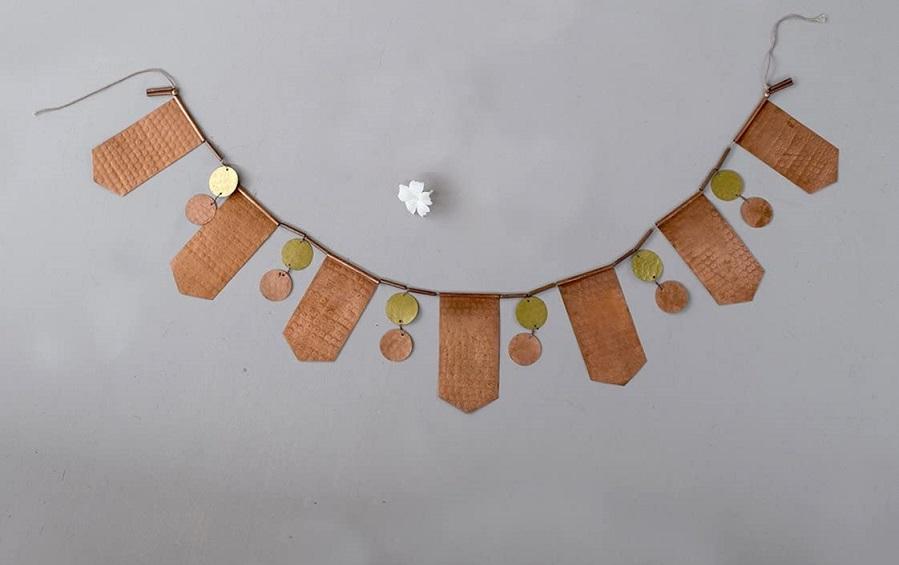 Foliage TORAN-BUNTING - Copper buntings - indic inspirations