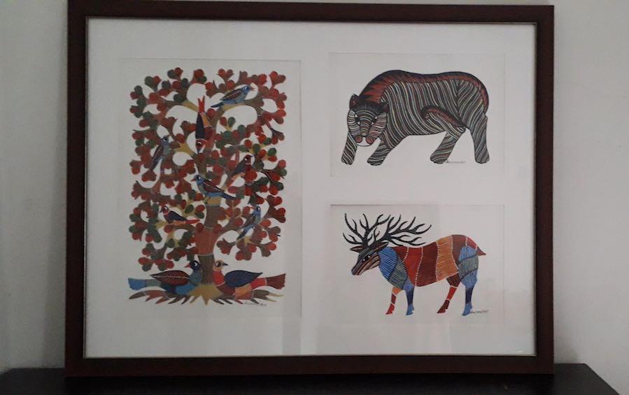 Forest Life - Gond Paintings - paintings - indic inspirations