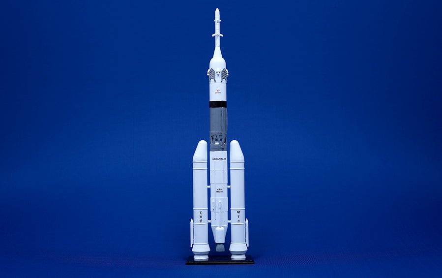 Gaganyaan GSLV MKIII | 1:100 Aluminium Scale Model - rocket models - indic inspirations