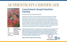 Ganesh Janani | Bengal Patachitra Painting | A5 Frame - paintings - indic inspirations