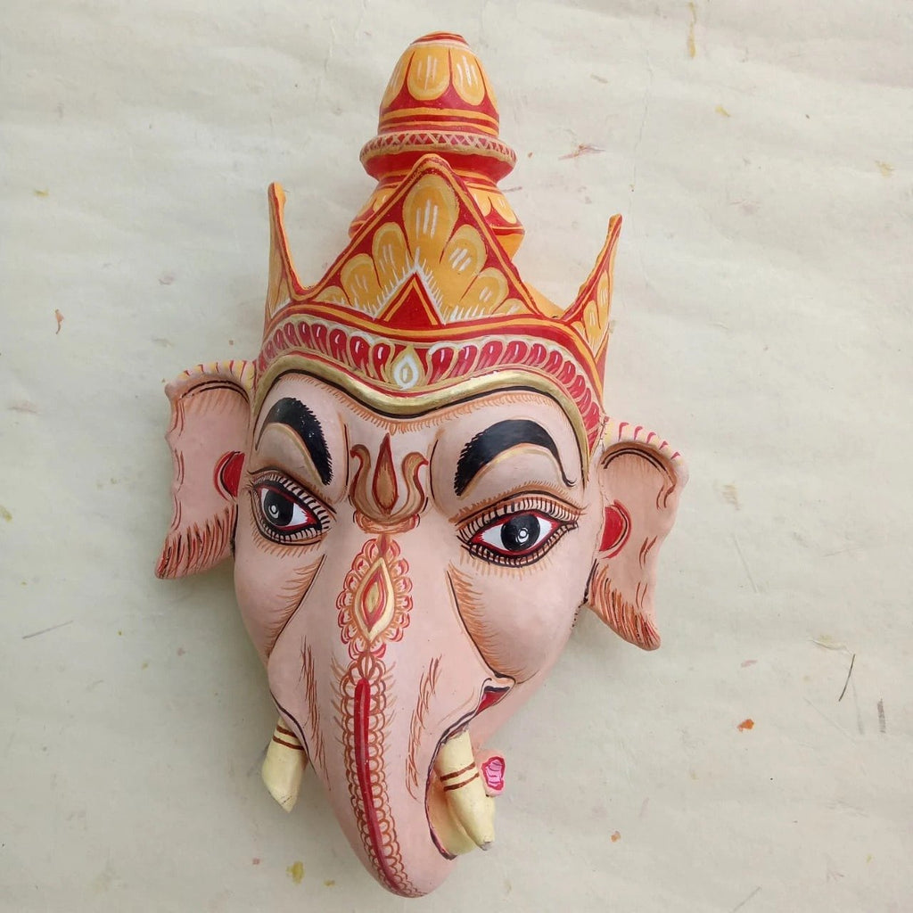 Ganesha Majuli Mask - Masks - indic inspirations
