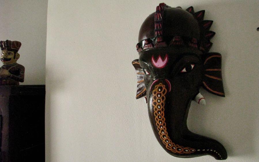 Ganesha Wooden Mask - Masks - indic inspirations