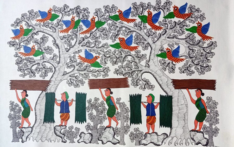 Gond Painting Workshop | Pune - Workshops - indic inspirations