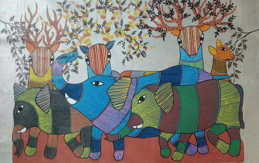 Gond Painting Workshop | Pune - Workshops - indic inspirations