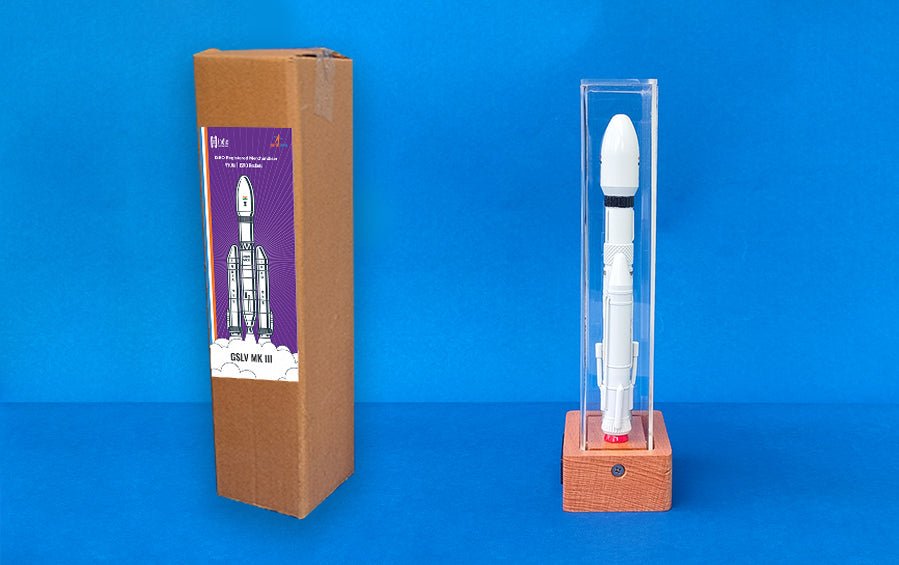 GSLV MK III | Aluminium Scale Model 1:300 - rocket models - indic inspirations
