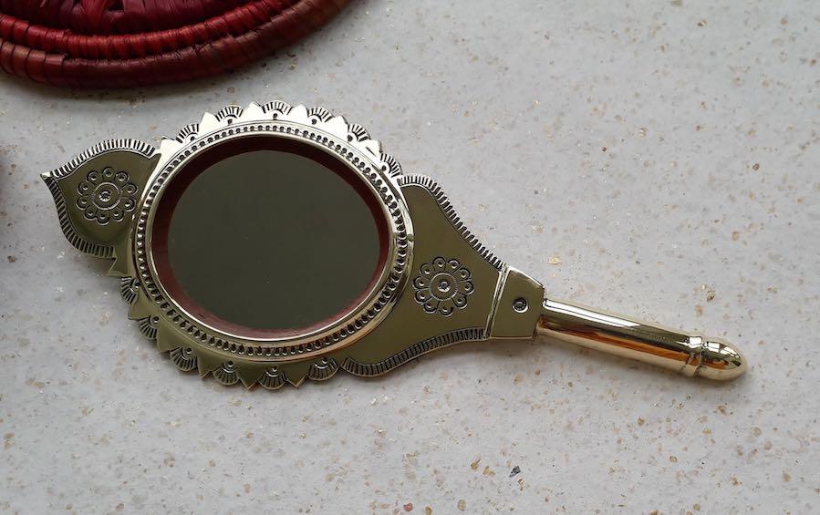 Handmade Valkannnadi Mirror - Mirrors - indic inspirations