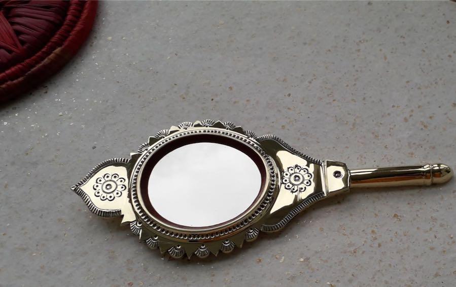 Handmade Valkannnadi Mirror - Mirrors - indic inspirations