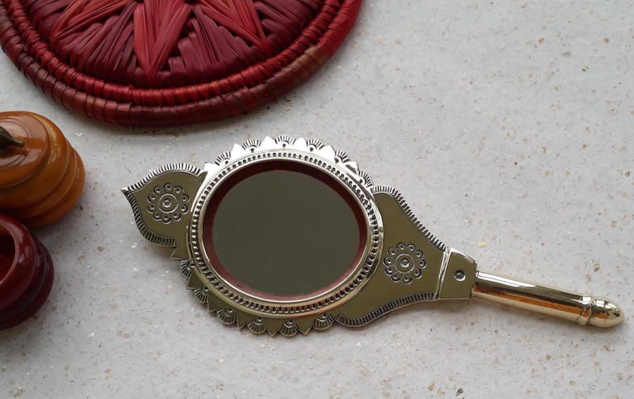 Handmade Valkannnadi Mirror - Mirrors - indic inspirations