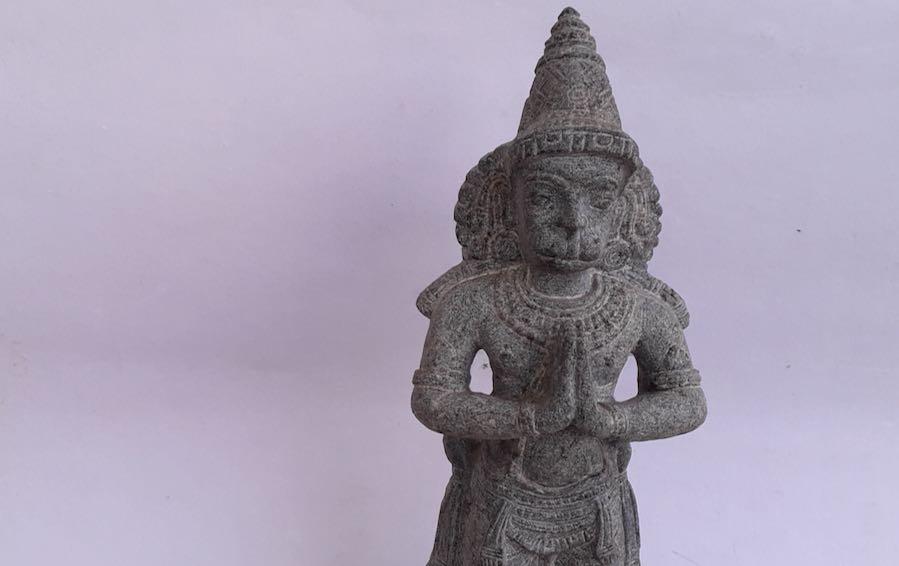 Hanuman In Stone - Sculptures - indic inspirations