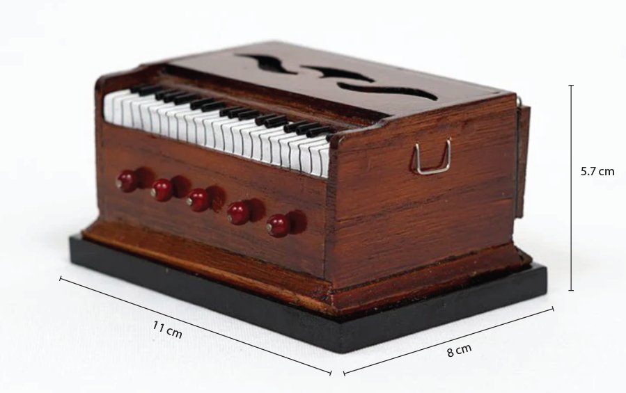 Harmonium | Wooden Miniature - Miniature Musical Instruments - indic inspirations
