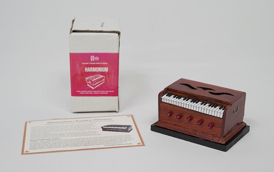 Harmonium | Wooden Miniature - Miniature Musical Instruments - indic inspirations