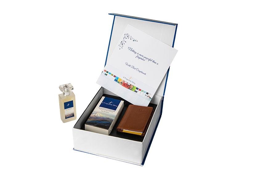 Himalayan Adventure + Credit Card Holder - Perfume and card holder gift sets - indic inspirations