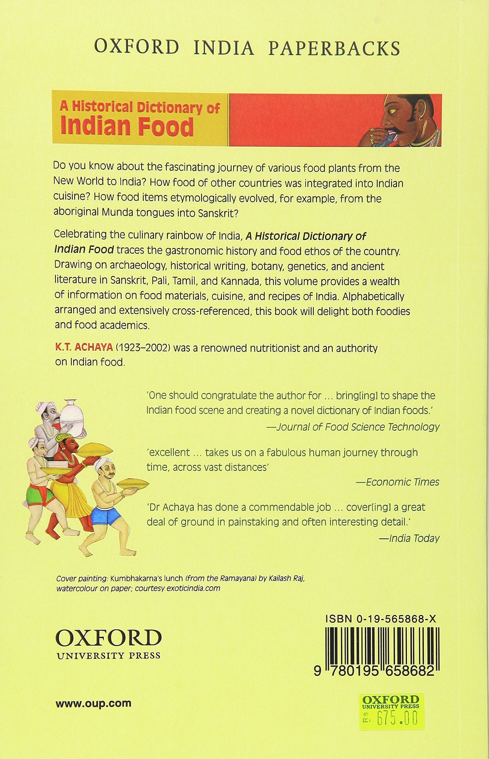 History of Indic Food - Books - indic inspirations