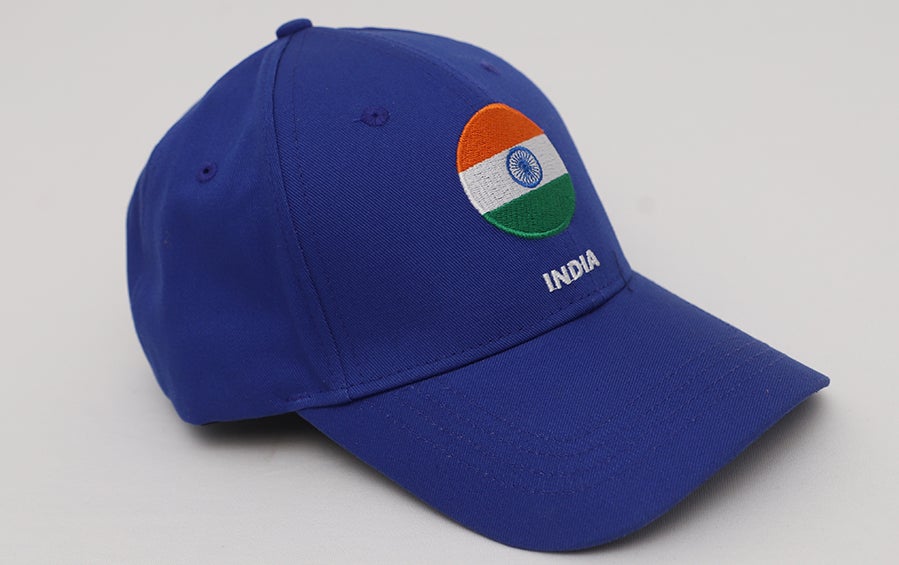India Cap - Tiranga Round | Royal Blue - Caps - indic inspirations
