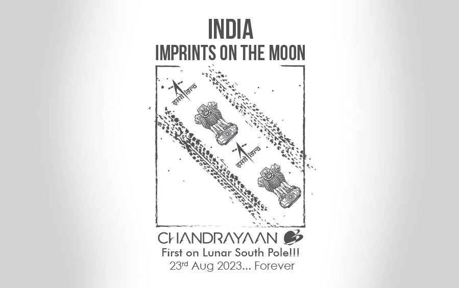 INDIA | IMPRINTS on the MOON | TShirt - T-shirts - indic inspirations