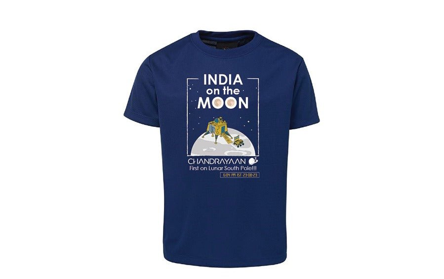 INDIA on the MOON | Chandrayaan 3 | T-shirt - T-shirts - indic inspirations