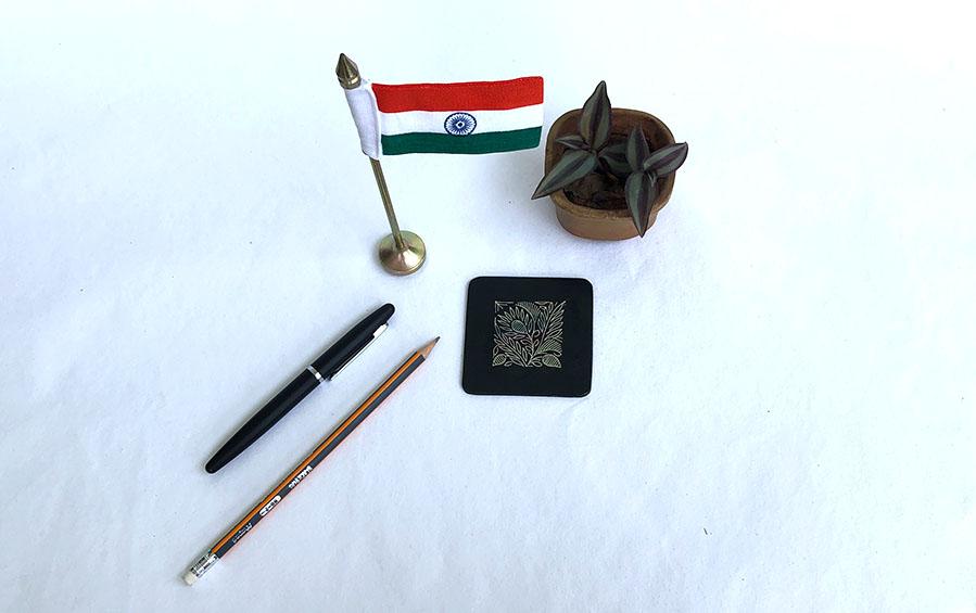 India Table Flag Small - Miniature table flags - indic inspirations