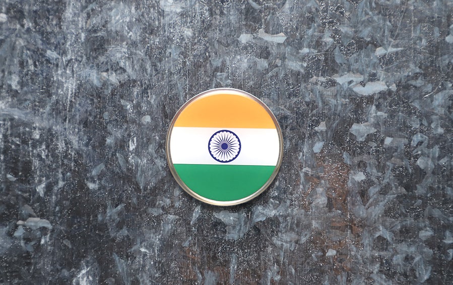 Indian Flag Fridge Magnet Round - Souvenirs - indic inspirations