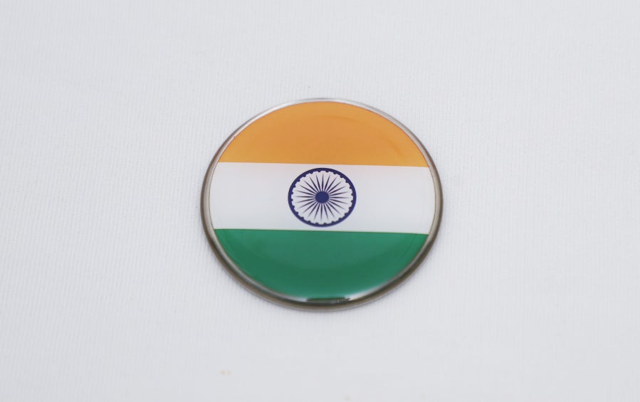 Indian Flag Fridge Magnet Round - Souvenirs - indic inspirations