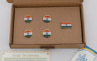INDIAN FLAG LAPEL PINS ROUND (L) - Set of 5 - Lapel Pins - indic inspirations