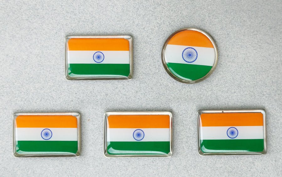 Buy Indian Flag Magnetic Lapel Pins/Brooch Rectangle (L) online – Indic ...