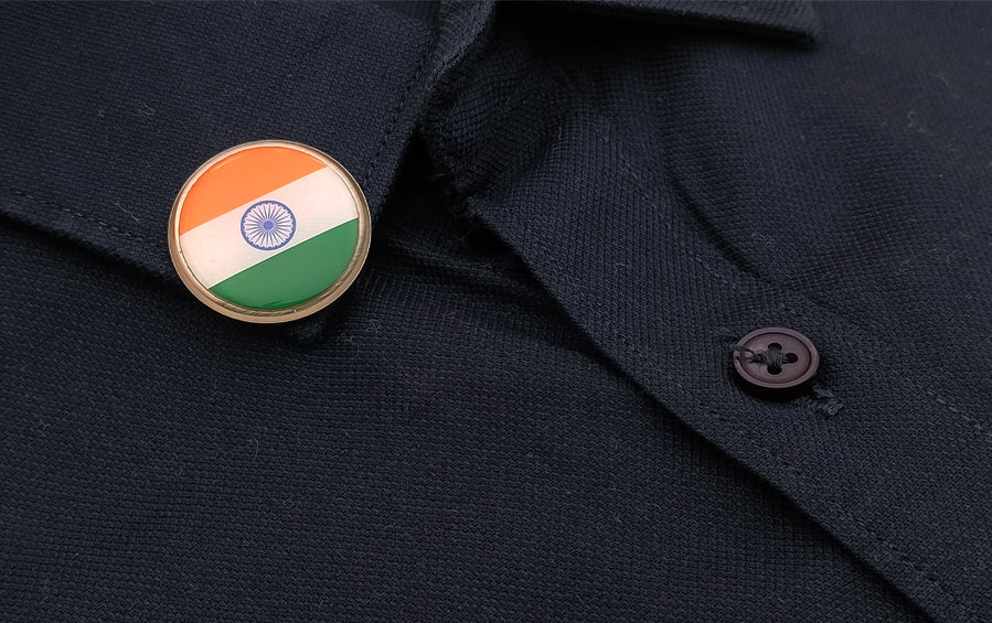 Buy Indian Flag Magnetic Lapel Pins/Brooch Rectangle (L) online – Indic ...